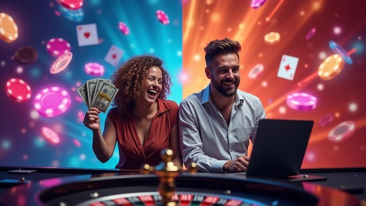 semar4d login Andar Bahar live dealer studio with cards displayed
